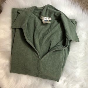 Green polo shirt